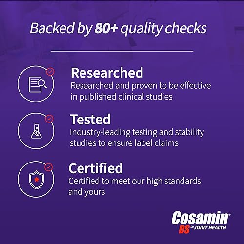 Miniatura 6 de Nutramax Cosamin DS - Suplemento para la salud articular con glucosamina y condroitina para hombres y mujeres, 180 cápsulas