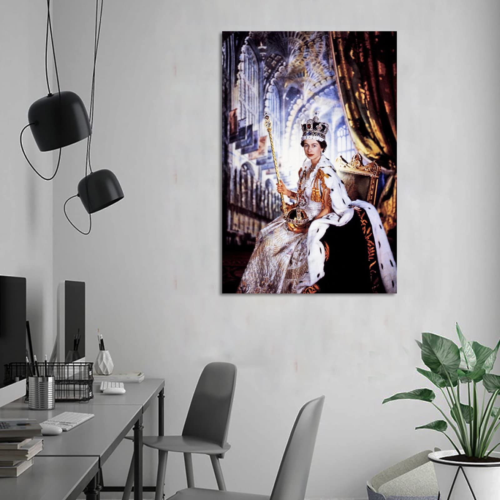 アートポスター　エリザベス女王　コレクション　印刷物 Amazon.co.jp: エリザベス女王3世 ビクトリア 90年 王室の肖像画