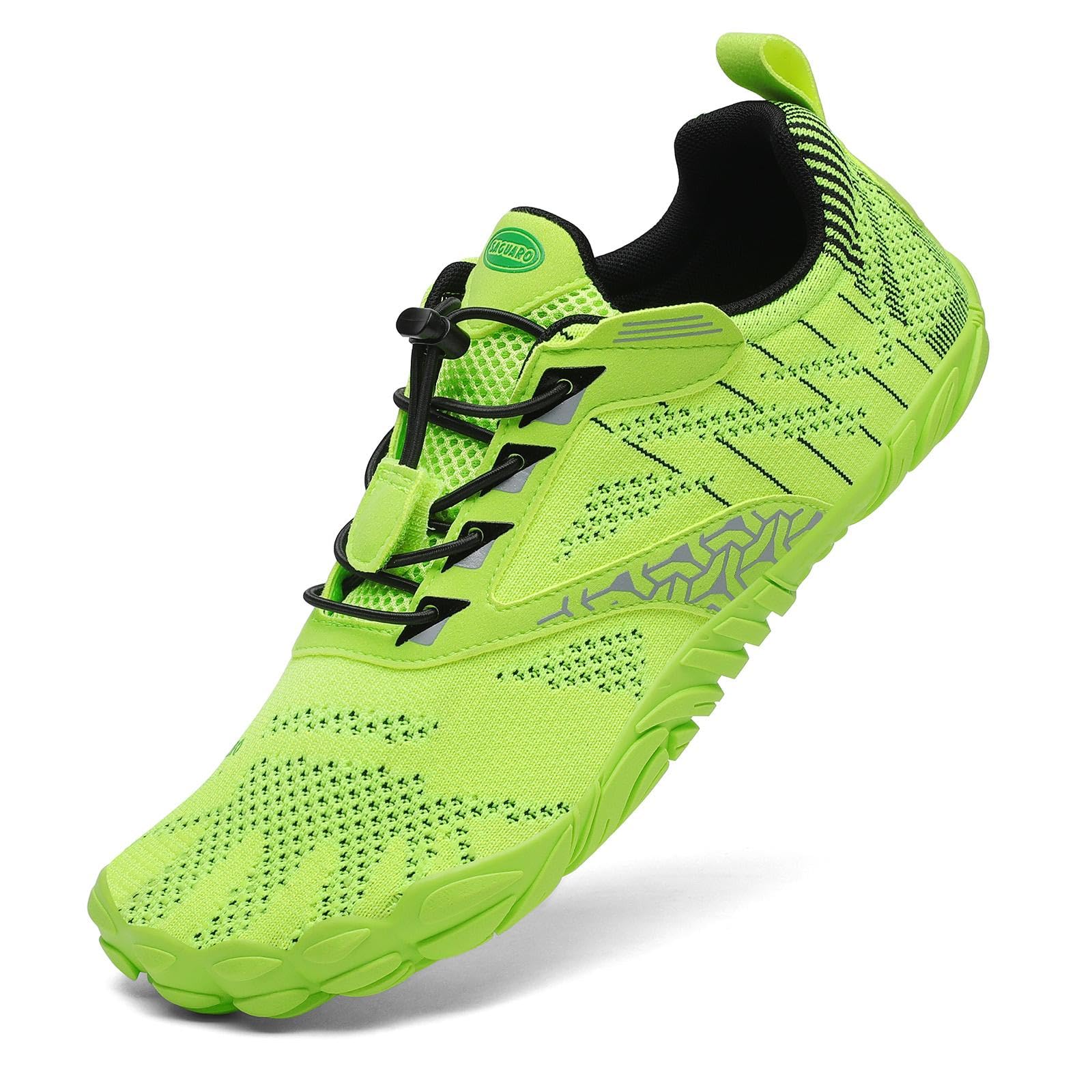 SAGUARO Mens Barefoot Shoes Wide Toe Box Minimalist Zero Drop Trail Running