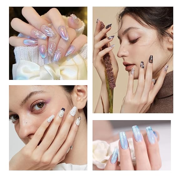 Nail Art Brushes,9PCS Acrylic Nail Brushes for Nails Polygel Brush