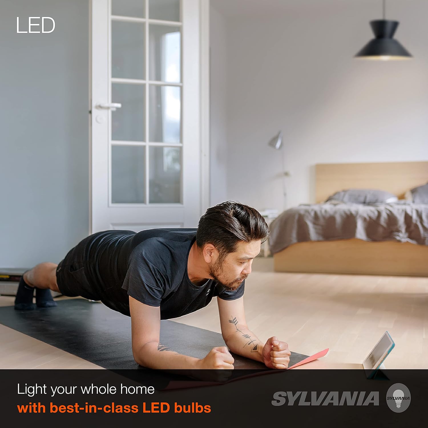Sylvania LED A19 Light Bulb, 60W Equivalent, Efficient 9W, CEC Compliant, 10 Year, Non-Dimmable, 2700K, 800 Lumens, 90 CRI, Soft White (41372) (Pack of 1, 24 Count Total)