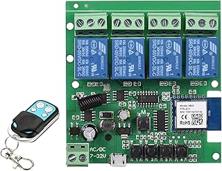 Pruie Tuya WiFi + BT 433Mhz Controle Remoto IntePruiente Interruptor Sem Fio Módulo Universal 4ch DC 5V Interruptor Wifi Timer Telefone APP Controle Remoto Suporte Alexa Google Home Controle de