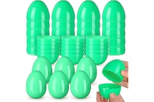 36 Pack Green Plastic Easter Eggs