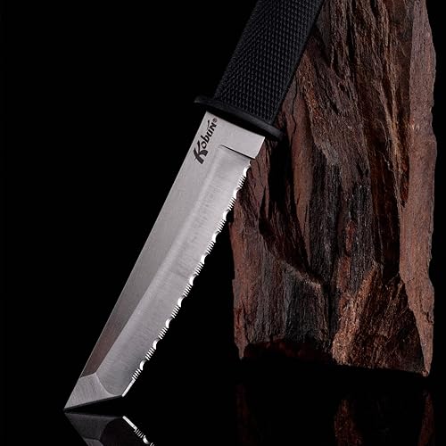 Miniatura 7 de Cold Steel Kobun - Cuchillo táctico de hoja fija con funda, dentado, talla única