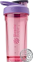 Vista 1 de BlenderBottle Botella agitadora deportiva con batidor de alambre, 28 onzas, morado – Batidos de proteínas e hidratación para atletas y entusiastas