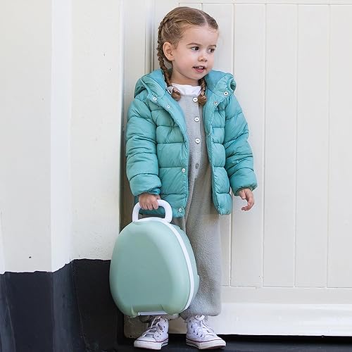 Miniatura 14 de My Carry Potty - Orinal de viaje gris pastel, galardonado asiento de inodoro portátil para niños pequeños para llevar a todas partes