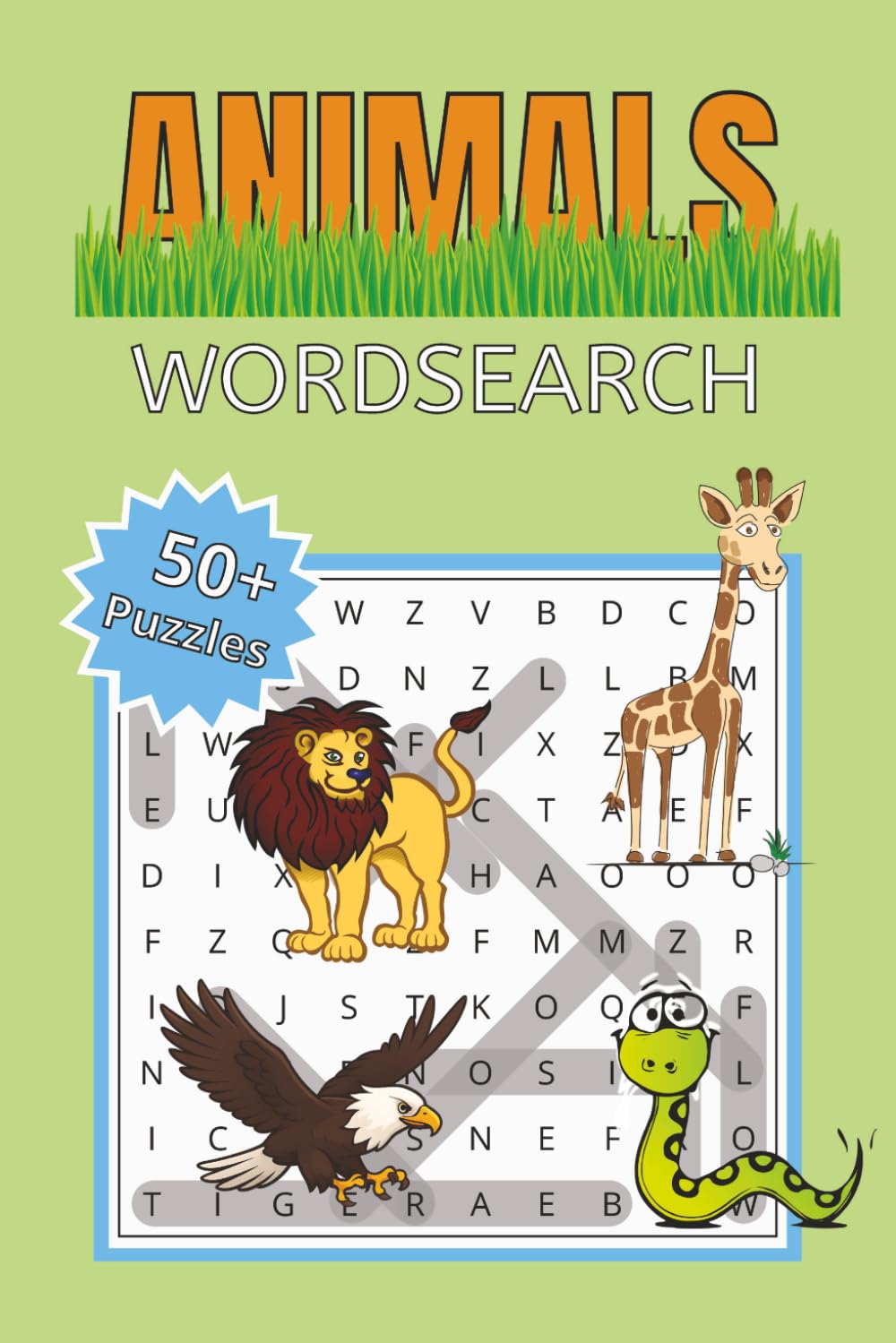 Animal Word Search Puzzle Book: Animal Word Search Puzzle Book – 55 Large Print Puzzles, Kids & Adults Brain Games, Educational Word Searches, Fun & Relaxing Animal Activities