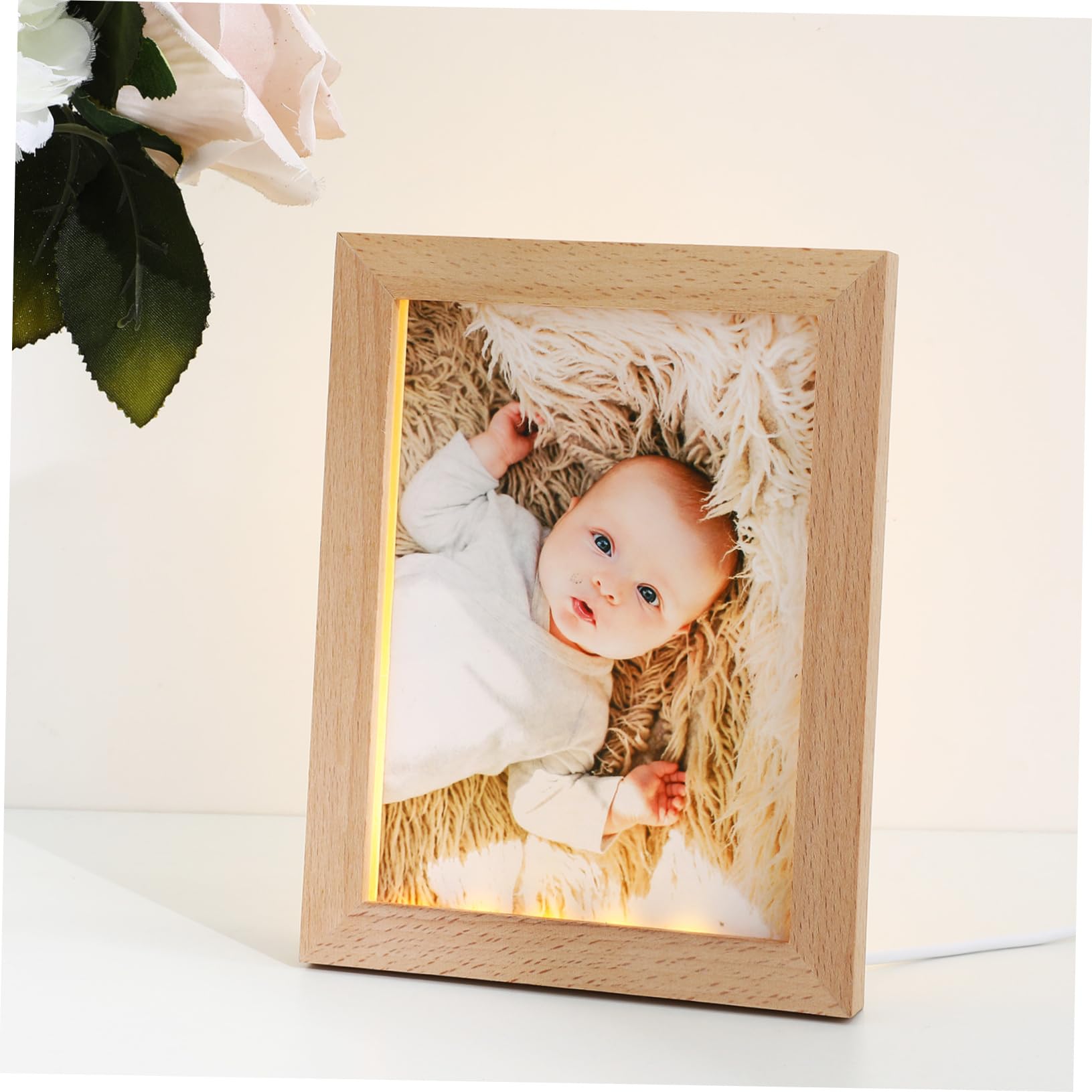 Amazon.co.jp: SOLUSTRE 輝くフォトフレームナイトライト ライト