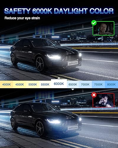 Vista 7 de Marsauto Bombillas antiniebla 9005 HB3 HB3U 9005XS 12 chips CSP, paquete de 2