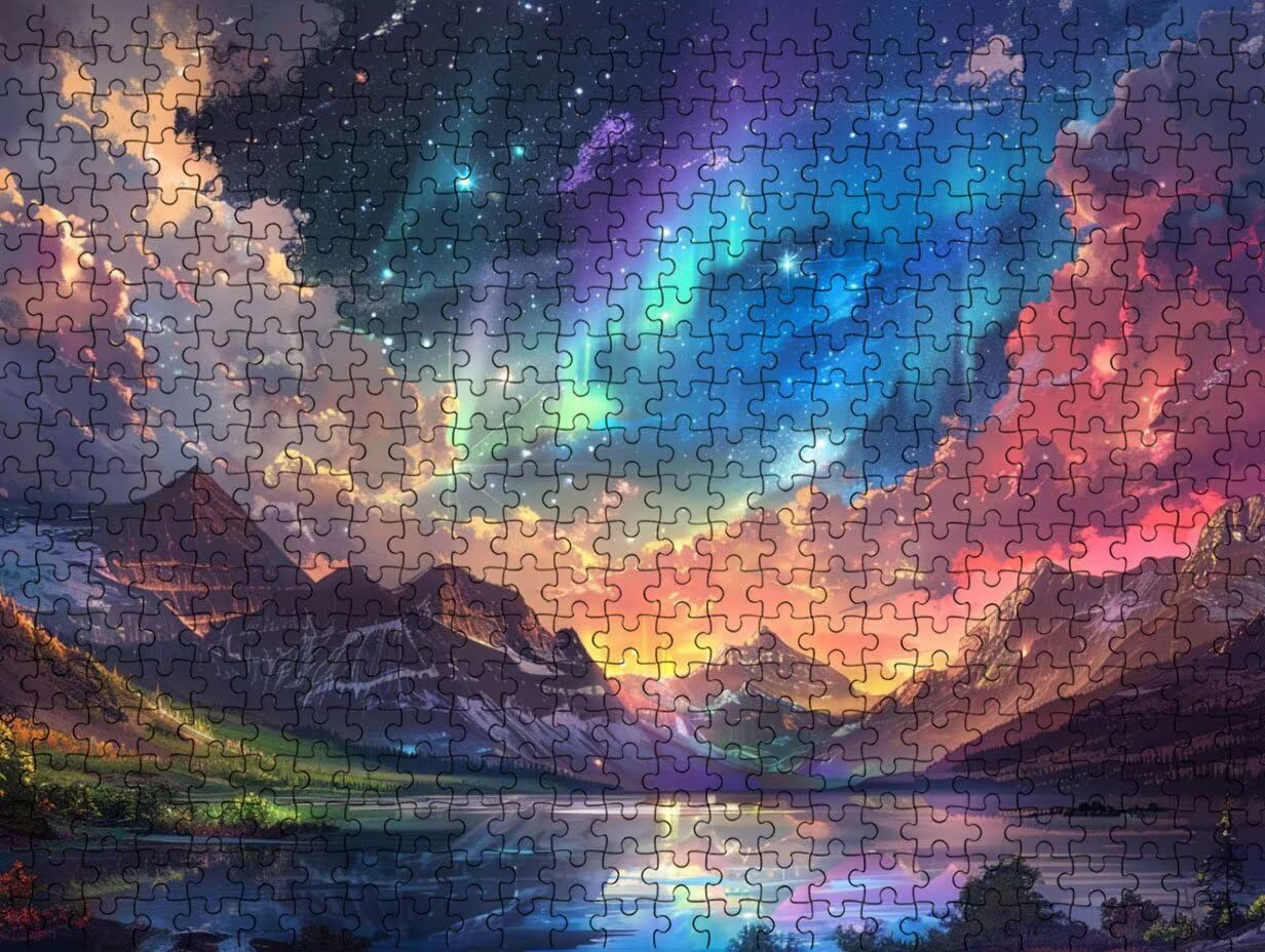 Puzzle 2000 para Adultos, Hermosa Aurora, Rompecabezas Clásicos LDYQS7-417