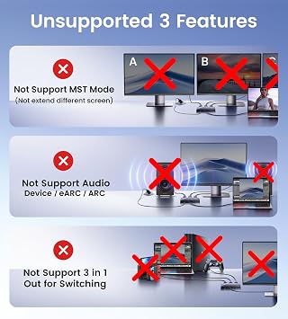 NEWCARE 4K@60Hz HDMI Splitter 1 in 3 Out with 4Ft HDMI Cable &Power Adapter