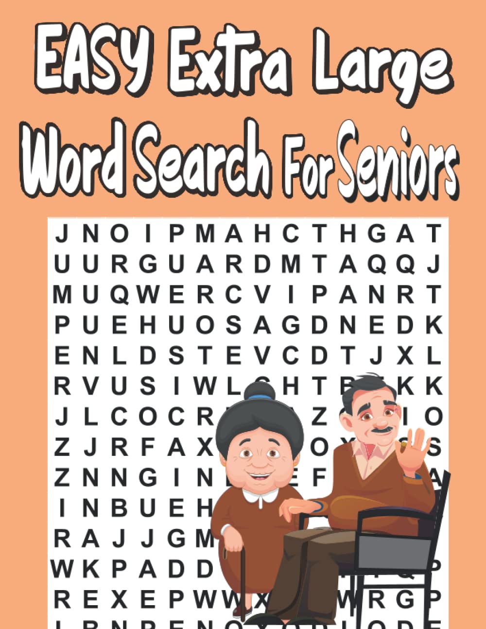 Easy Extra Large Word Search For Seniors: 65 Word search puzzles,650 words to find with solutions