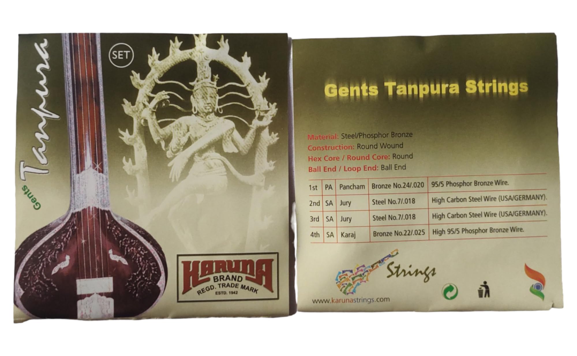 Tanpura Corde da uomo Tanpura Corde da uomo Karuna Tanpura Corde