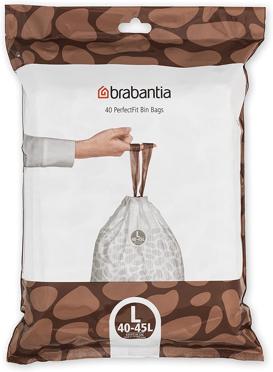 Brabantia Müllbeutel (40-45 Liter (L) Extra Starke müllsäcke Mit Zugband (120 Stuck))