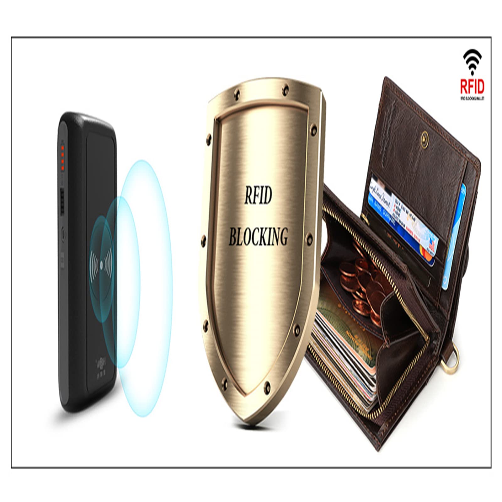 Portafoglio A Catena Per Motociclisti In Pelle Italia - Foto 5