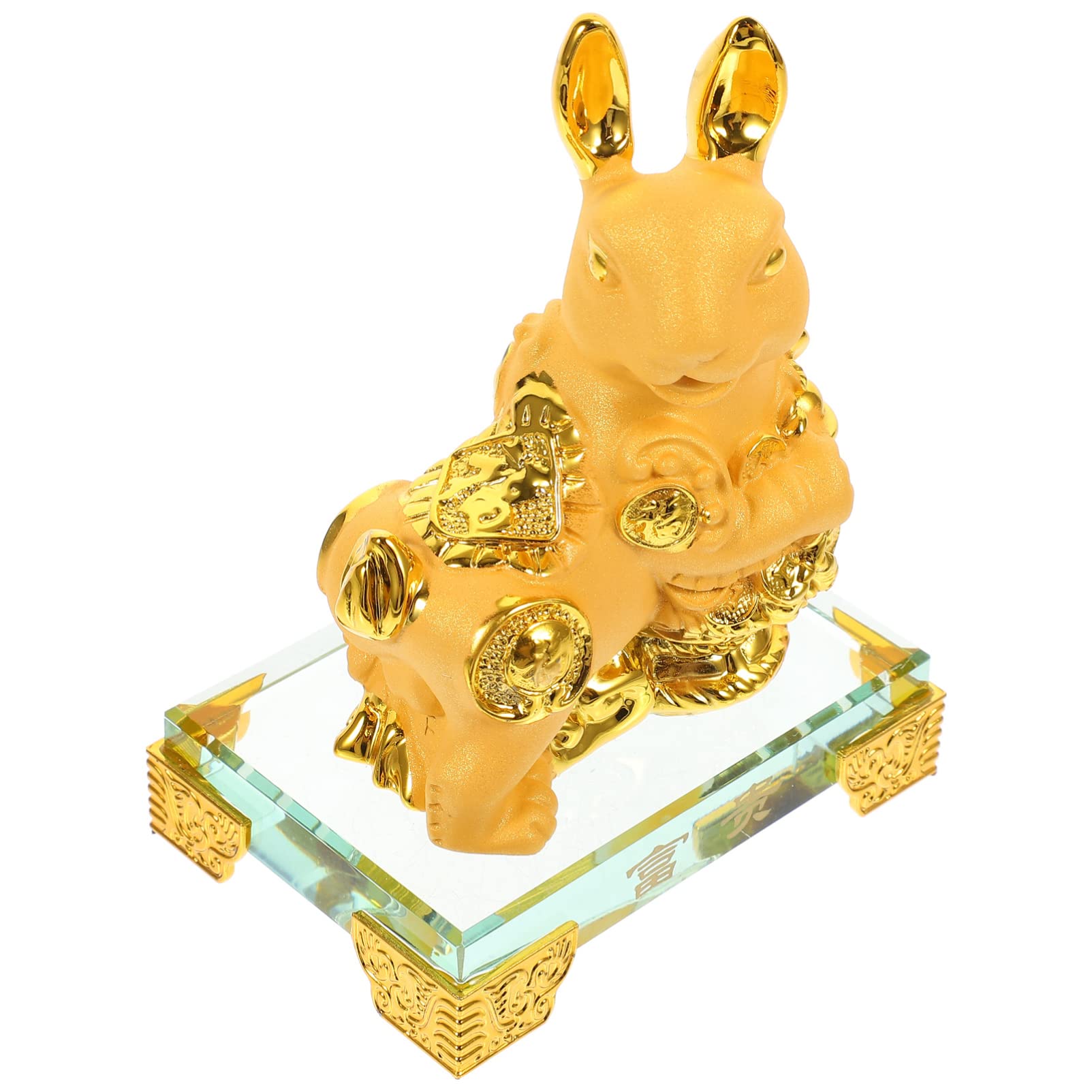 Buy LIFKOME Chinese New Year 2023 Rabbit Statue Feng Shui Zodiac Animal