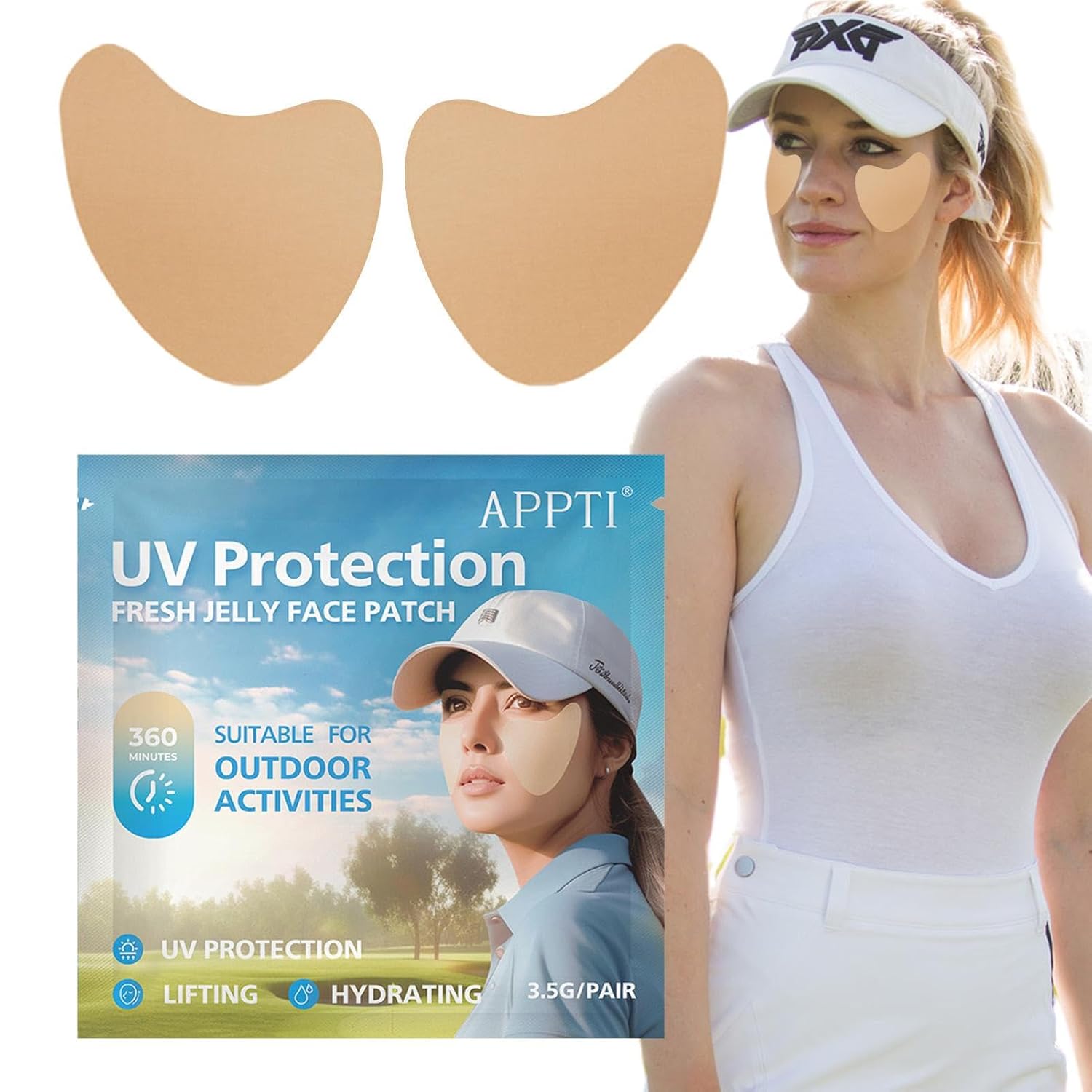 UV Stickers for Sunscreen, The Natural Patch, Daily UV Cut