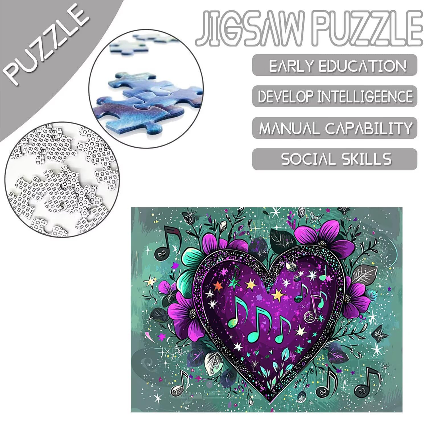 Puzzle 6000 sztuk Puzzle dla dorosłych 179x105 cm Gra edukacyjna Prezenty dla dorosłych i dzieci od 14 lat, kreatywny prezent dla relaksu - (Kwiatowa miłość) t-340