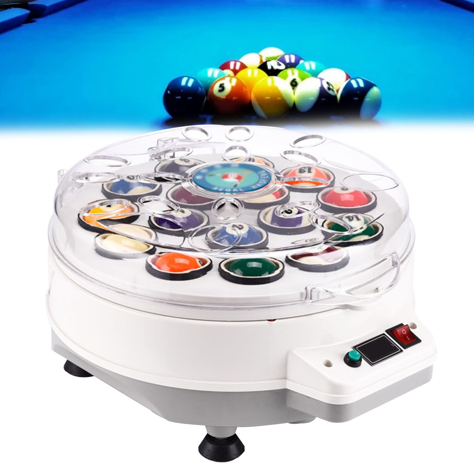 Machine à Laver Et Polir Les Billes De Billard Automatique - 180W, 16/22 Balles, Boîtier Transparent - Pour Snooker Et Pool Américain