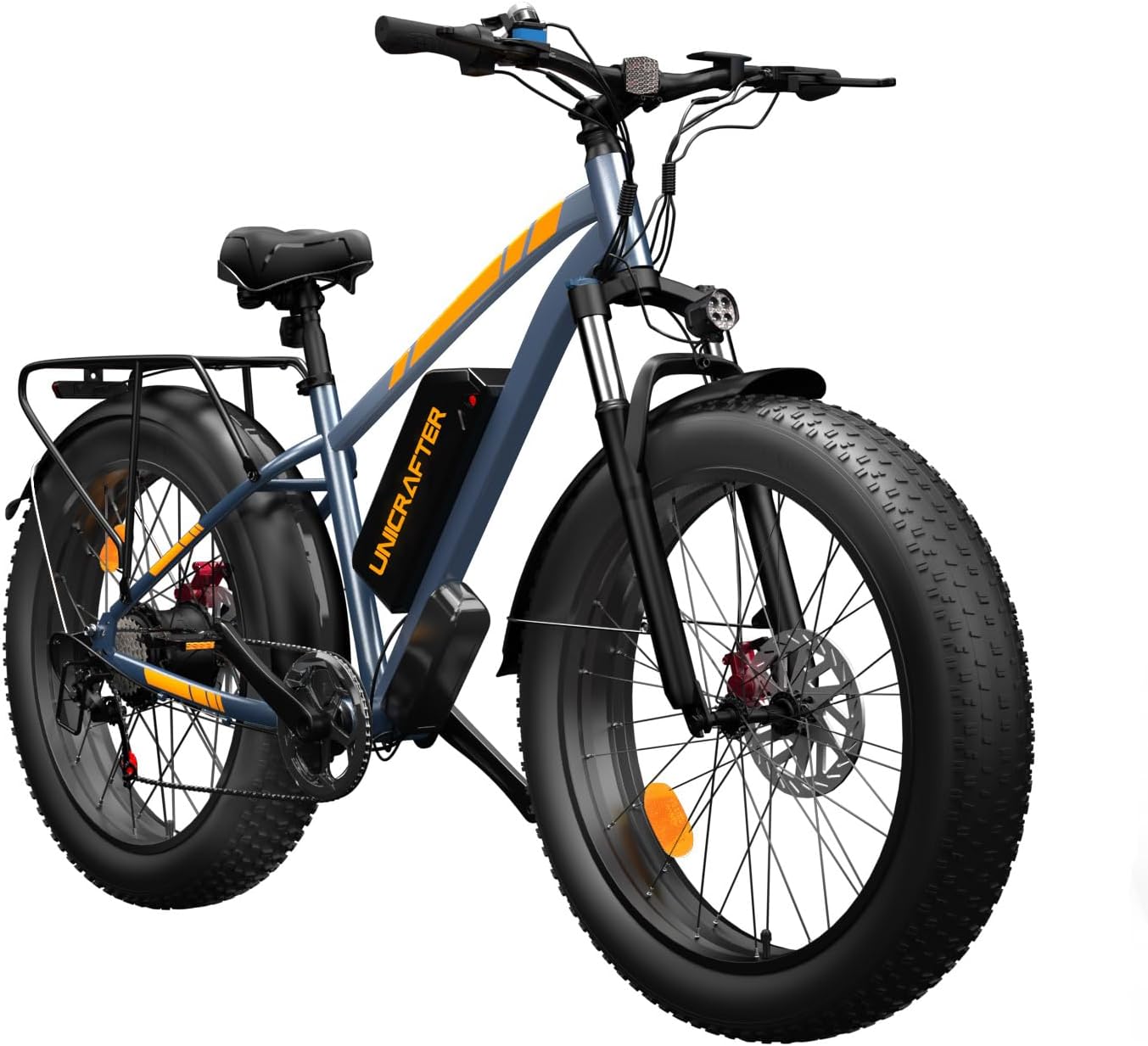 Electric Bicycle for Adults, 1000W Peak Motor 30 MPH 60 Miles Fat Tire E Bike with 48V 18.2Ah Removable Battery 26″ Electric Bike Hydraulic Disc Brake and 7-Speed Motorcycle,UL 2849 Certified