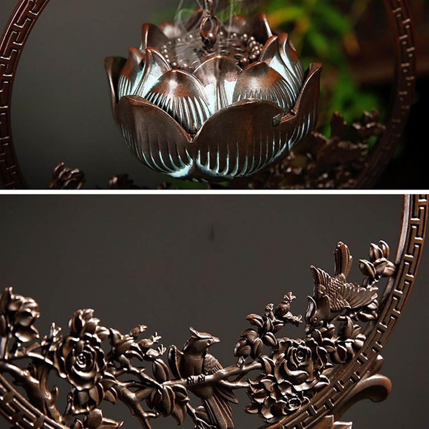 団扇形香合 桐木地 小菊 竹中治峰 木箱 茶道具 b440【新品・未使用