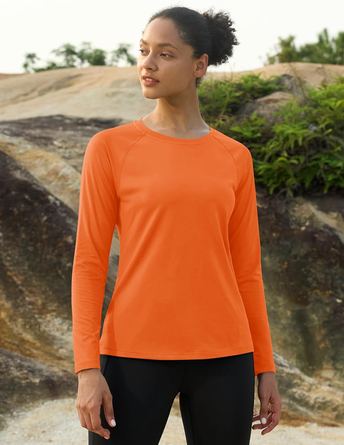 MAGCOMSEN Women's Thermal Shirts Fleece Pullover Long Sleeve Undershirt Tops Warm Workout Winter Base Layer - Image 3