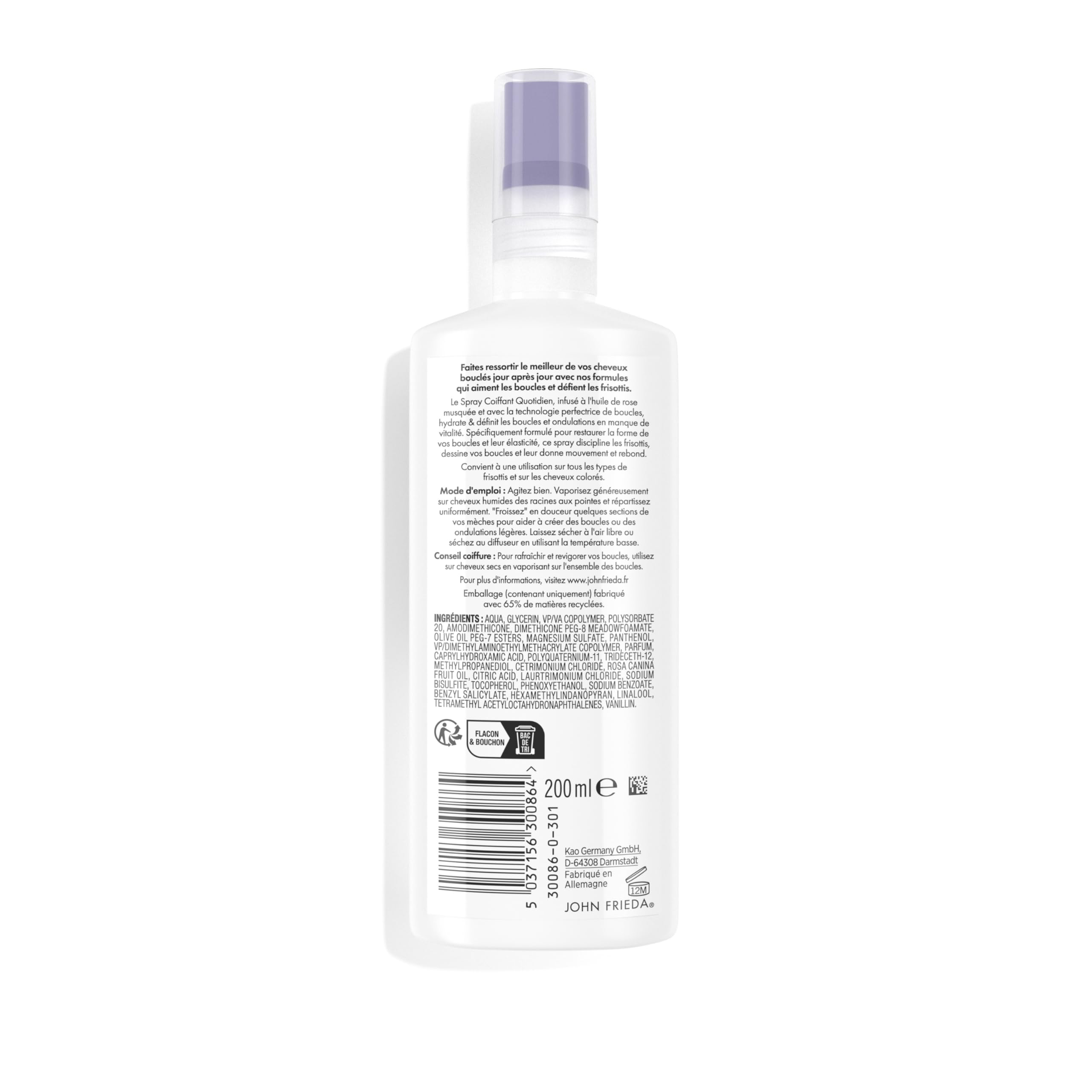 Frizz Ease Spray Coiffant Boucles Couture 200ml (Lot de 2)