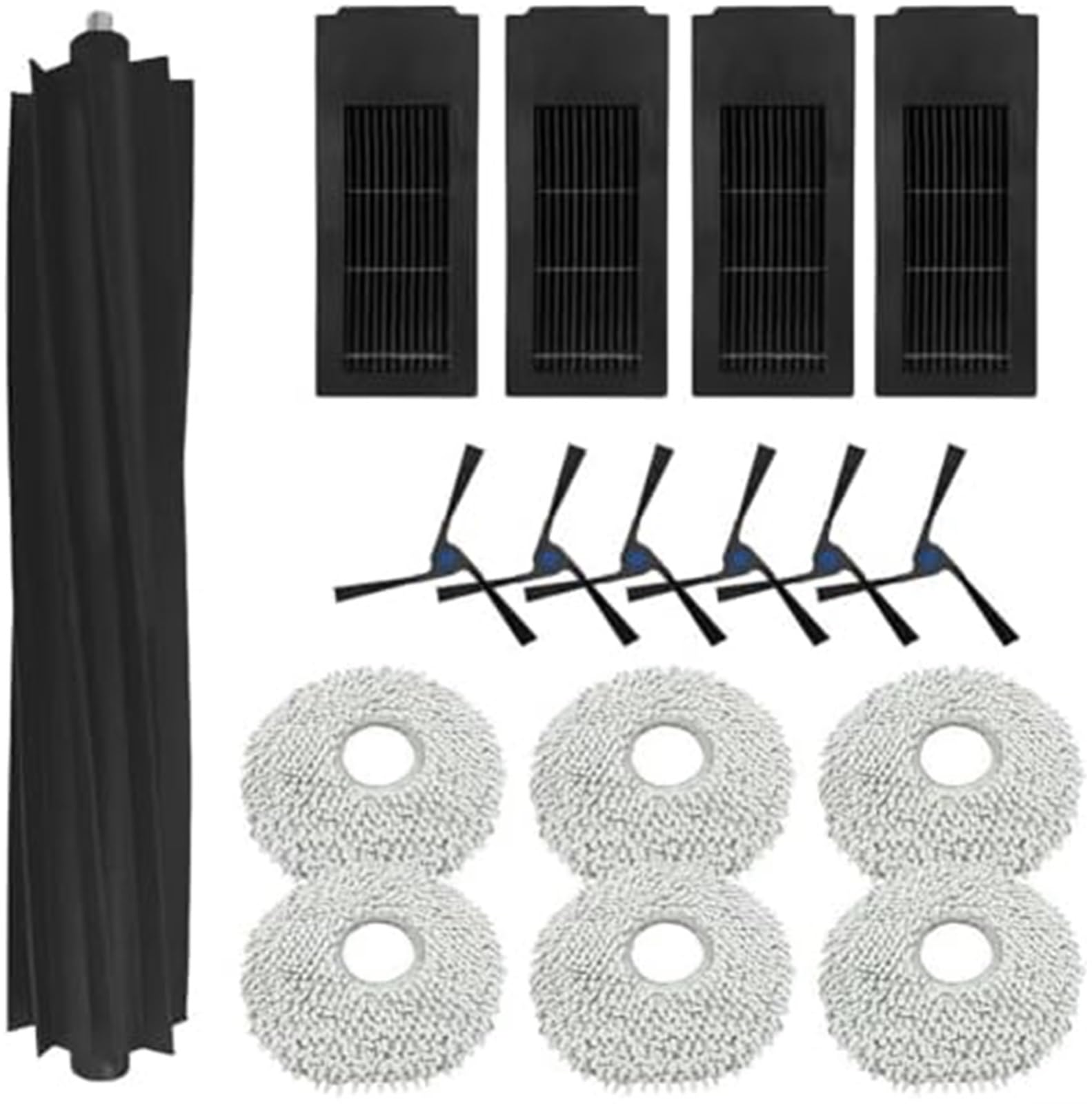 Wivplex Pacchetto di parti di ricambio for ECOVACS, for DEEBOT X2, for aspirapolvere Omni con spazzole e filtri Kit di sostituzione per aspirapolvere