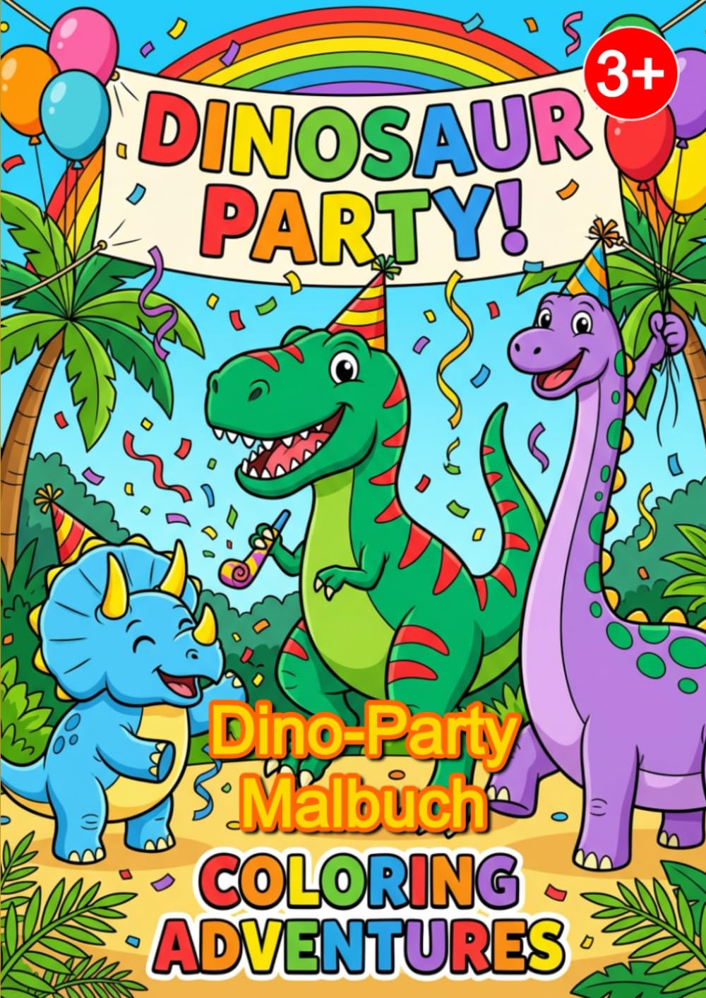 Dino-Party Malbuch