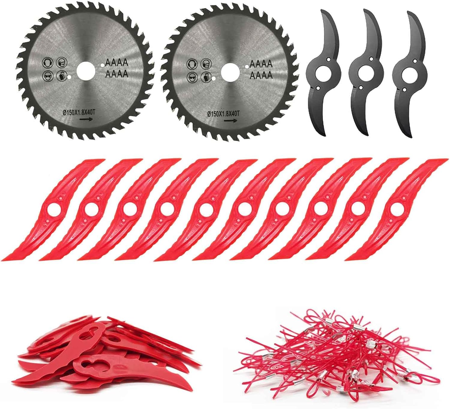 WeGofly WeG21A Electric Weed Wacker Special Blade Combination, 2X Metal Saw