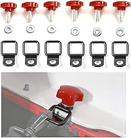 Vista 8 de JeCar Tornillos de Mariposa para Techo Rígido de Remoción Rápida Pernos de Techo Rígido con 6 Anclajes de Sujeción Compatibles con Jeep Wrangler