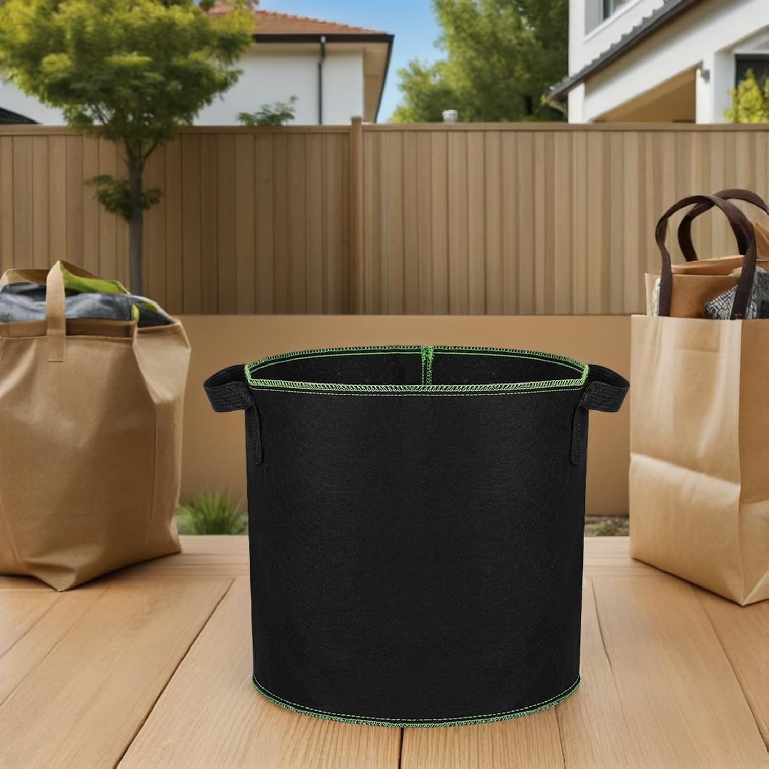 Toddmomy 6Pcs Non Woven Fabric Grow Bags for Plants Thickened Nursery Bags with Handles for Potatoes Carrots Tomatoes Succulents Indoor Outdoor Gardening