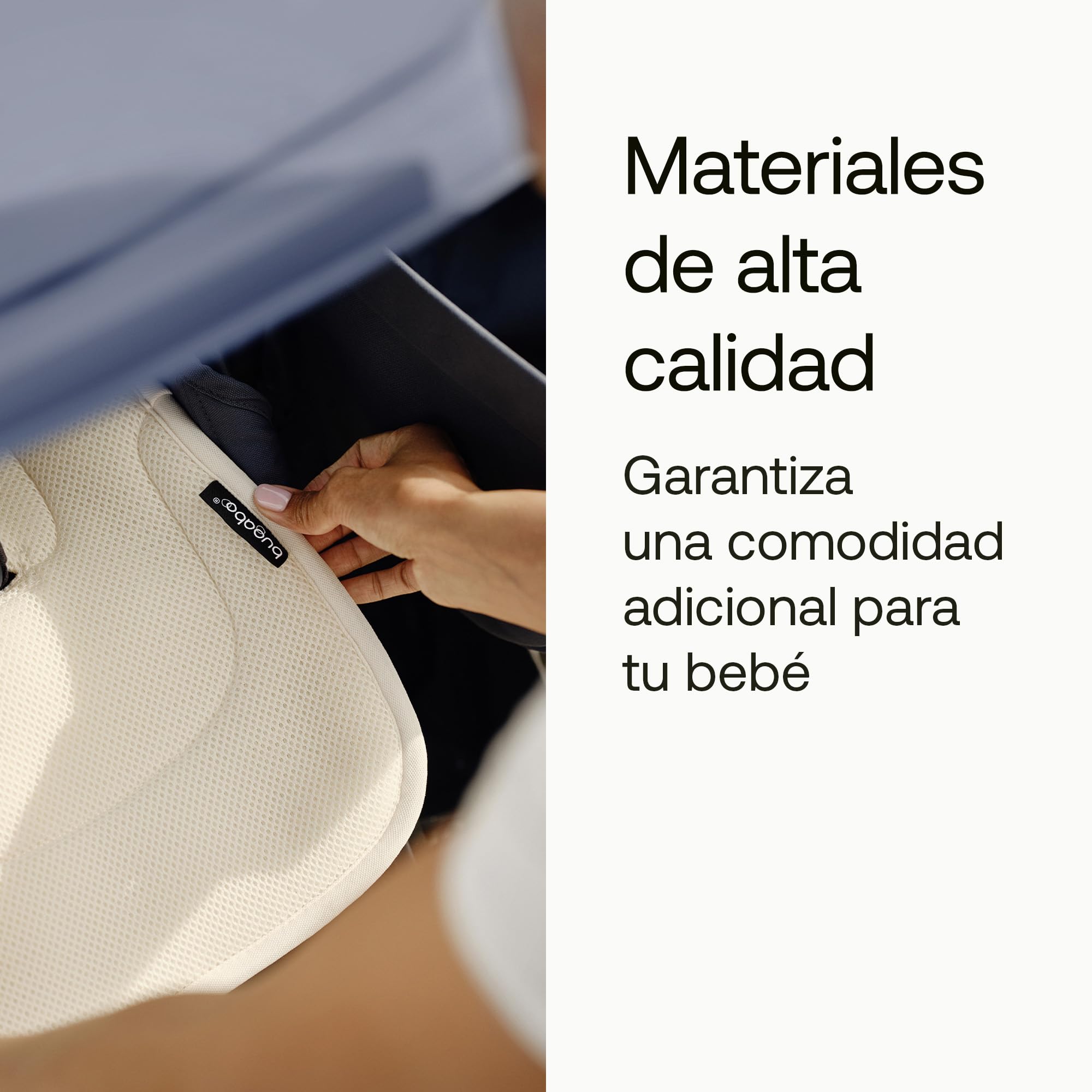 Bugaboo Colchoneta Doble Confort para carritos, Comodidad para todas las estaciones, Ajuste mejorado, Compatible con todos los carritos Bugaboo, Reversible, Malla 3D supersuave, Forest Green — view 4
