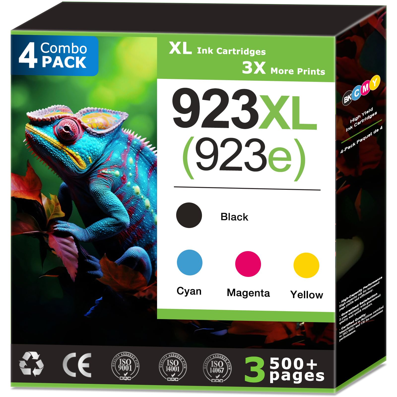 Photo 1 of HIRMOD 923XL Ink Cartridges 4 Pack