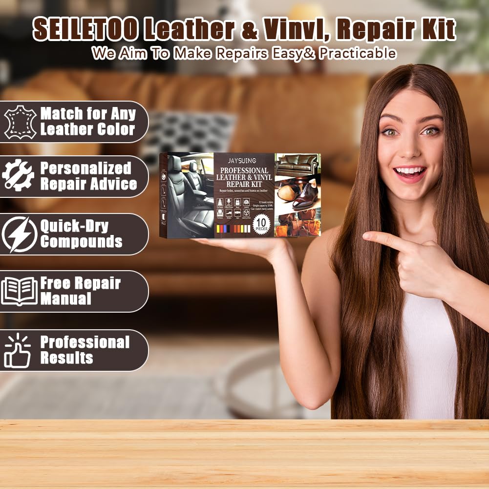 Kit di riparazione per pelle, gel color crema, kit di riparazione in vinile per mobili, divani, giacche, sedili auto e borse, ripristina finta pelle con istruzioni facili (lingua italiana non
