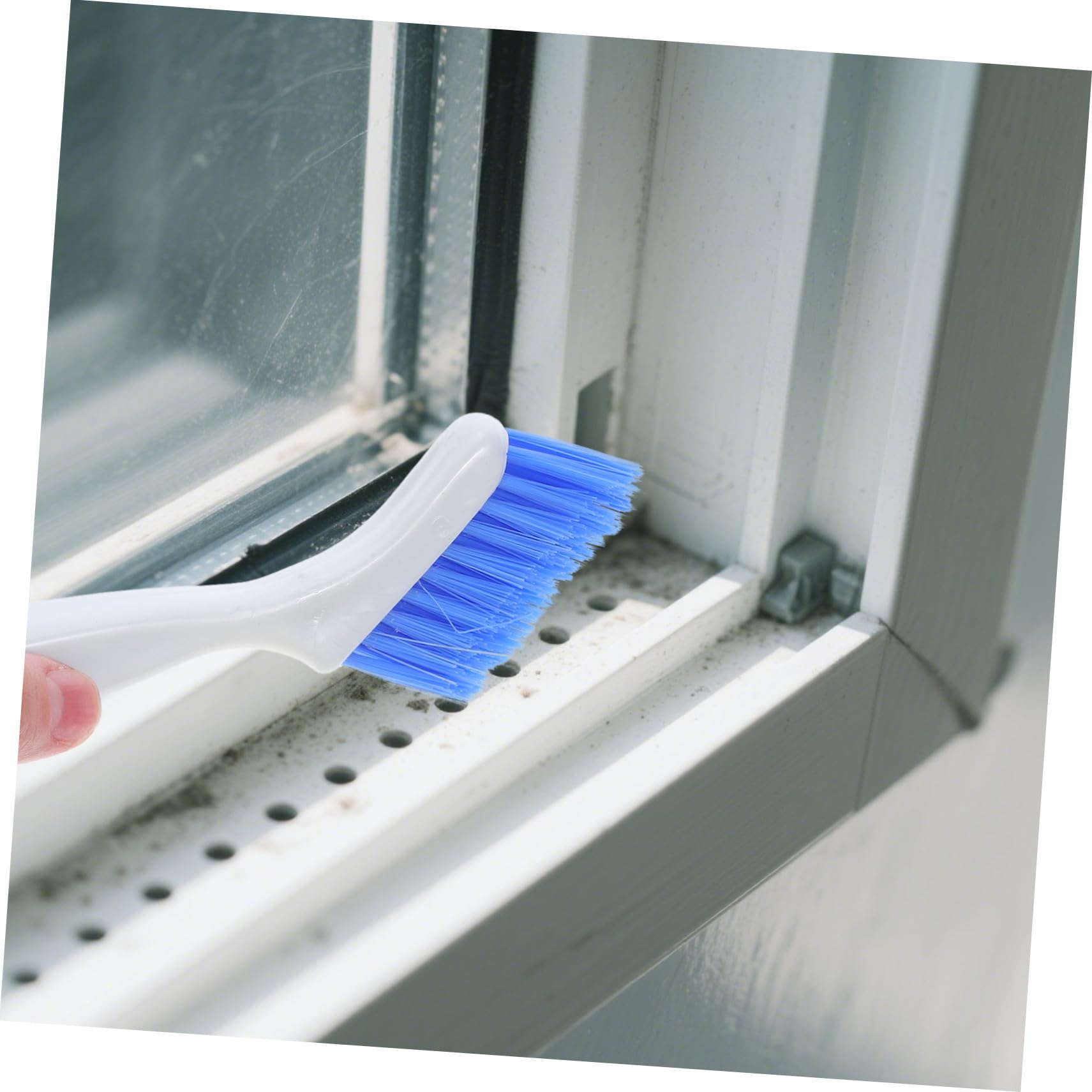 Zerodeko 20piezas Cepillos para Limpiar Grietas de Ventanas Cocinas Huecos y Esquinas Cepillo Raspador para Limpieza de Ranuras Herramienta para Grietas de Puertas