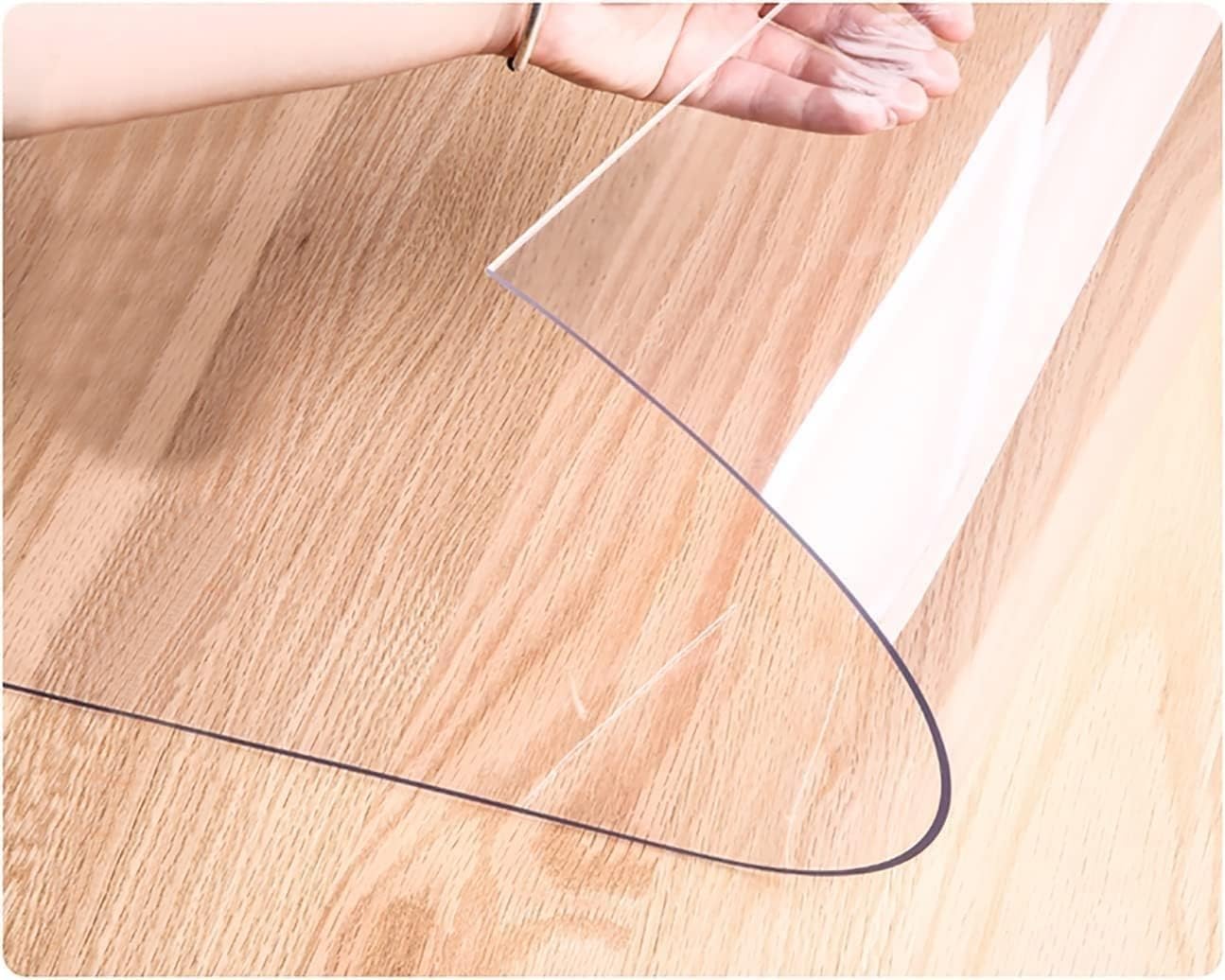 Clear Vinyl Plastic Carpet Protector No Slip Waterproof Floor Runner/Protector for Hardwood Floors – Easy Clean Carpet Protector for Pets(6x17ft/183x518cm)