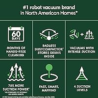 Vista 10 de iRobot Roomba 205 DustCompactor Vac Robot Aspiradora - Compacta automáticamente los desechos dentro del robot, sin necesidad de vaciado durante 60