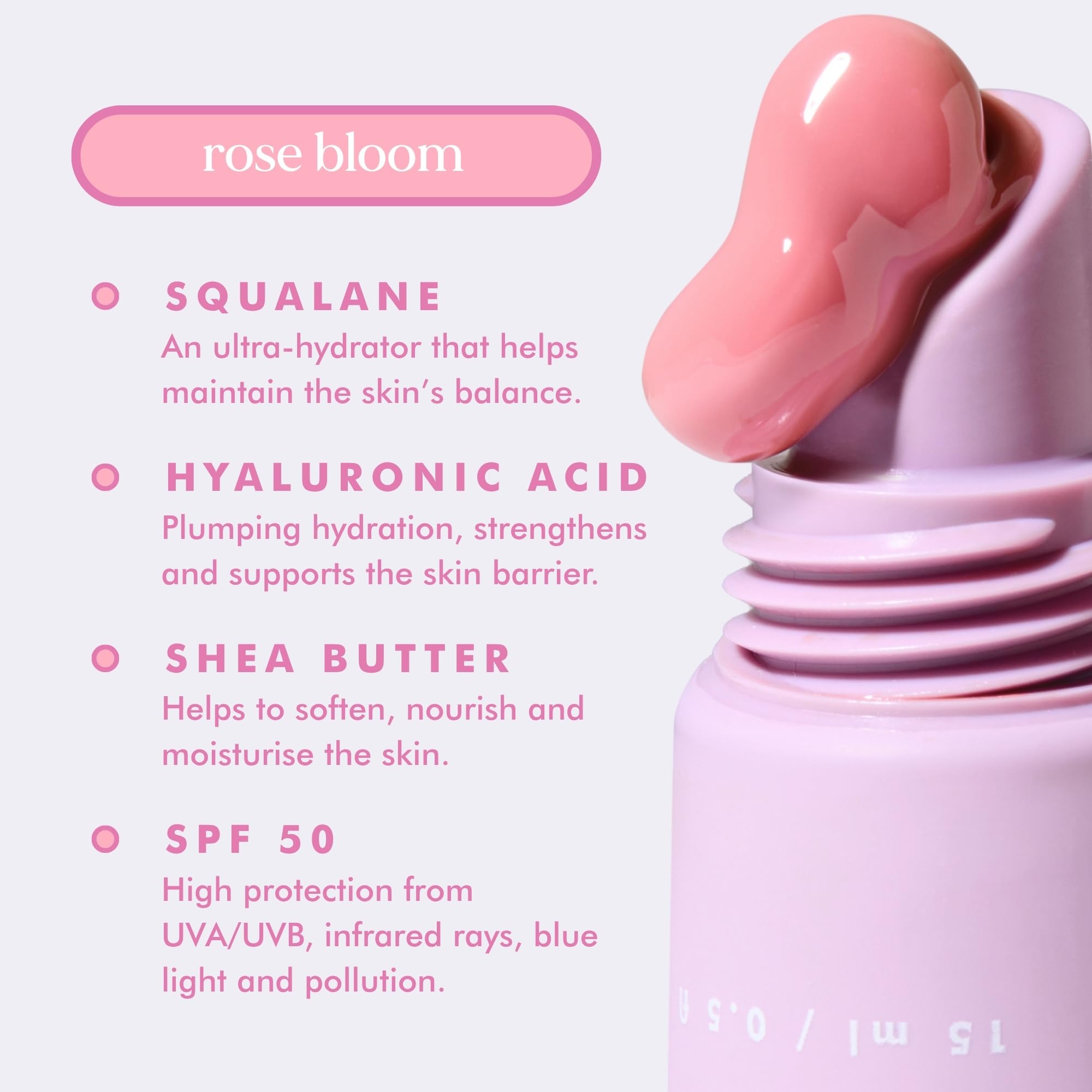 The One Tinted Lip Balm SPF 50 - Pink by Hello Sunday for Women - 0,5 oz Balm do ust