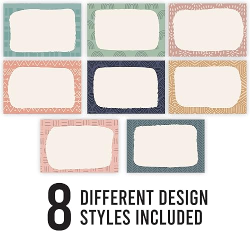 Miniatura 2 de 56 etiquetas de nombre boho para cubículos de aula, etiquetas autoadhesivas de nombre para niños, etiquetas de nombre para niños, etiquetas de