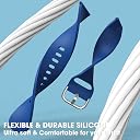 Sounce Silicone 22mm Replacement Watch Strap with Metal Buckle Compatible with Boat Xtend, Boat Xtend Pro, Noise Colorfit Pulse 2 Max, Noise Pulse Go Buzz, Fireboltt Phoenix, Fireboltt Rage, Boat Flash, Noise Colorfit Pulse Grand, Noise Colorfit Ultra Smart Watch & All Watches (Blue) gallery image