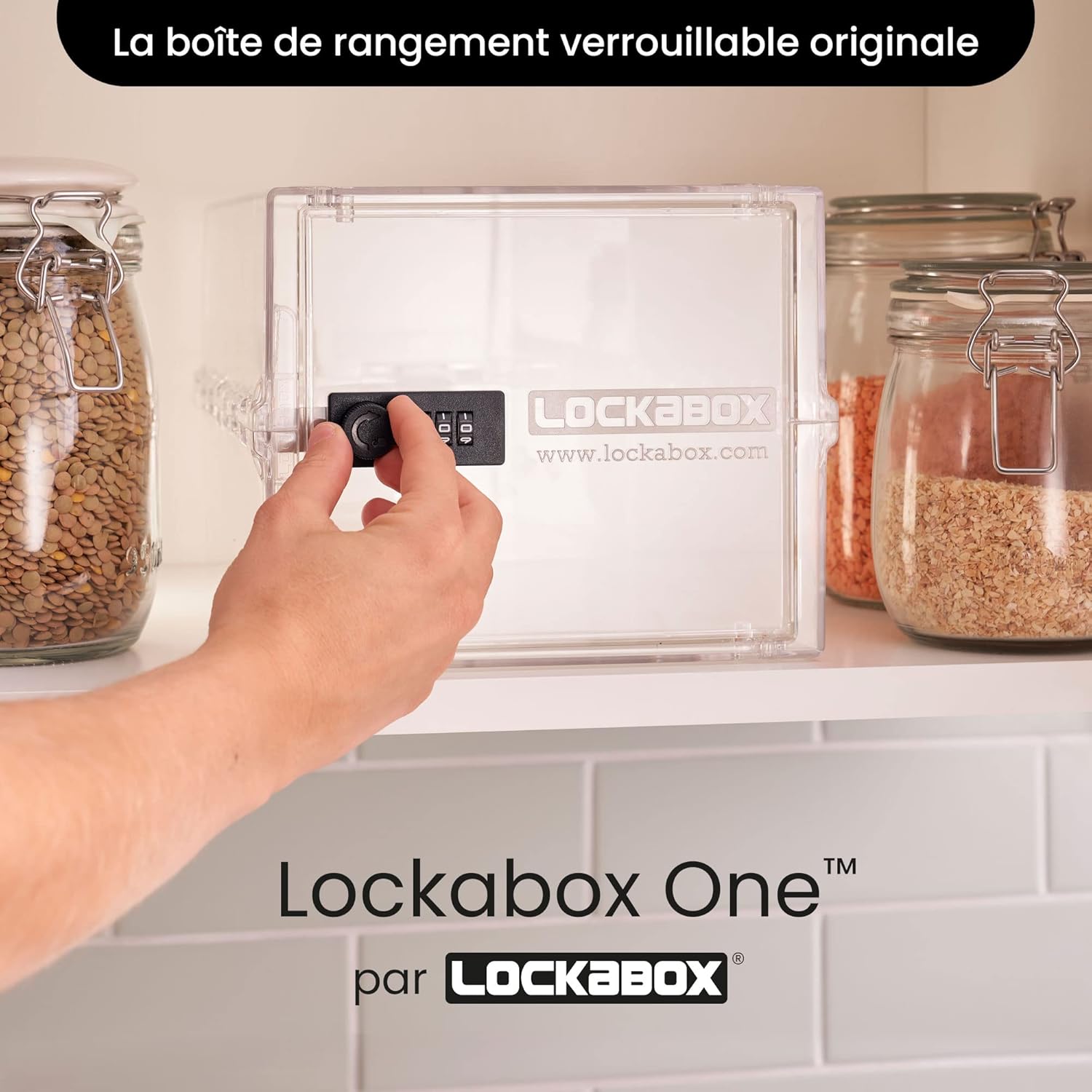 Lockabox One™ Boîte de Rangement Verrouillable 10L - Sécurité Alimentaire & Médicaments, Sans BPA - Image secondaire