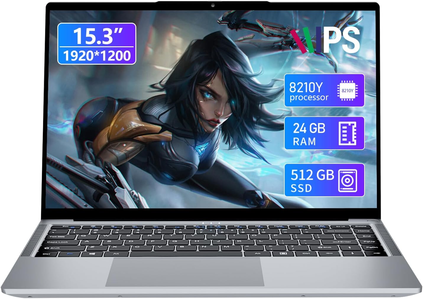 2025 Gaming Laptop,15.3 Inch Laptop,FHD IPS 1200p Screen,Gaming Laptop i5-8210Y(…