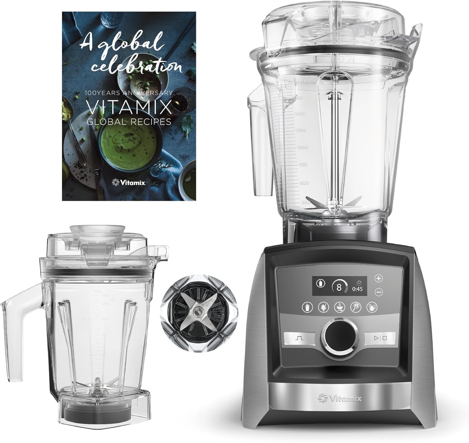 Vitamix A3500i ステンレスシルバー／ほぼ未使用・保証書付 Amazon | 【公式】Vitamix A3500i ステンレスシルバー ミキサー 1.4L