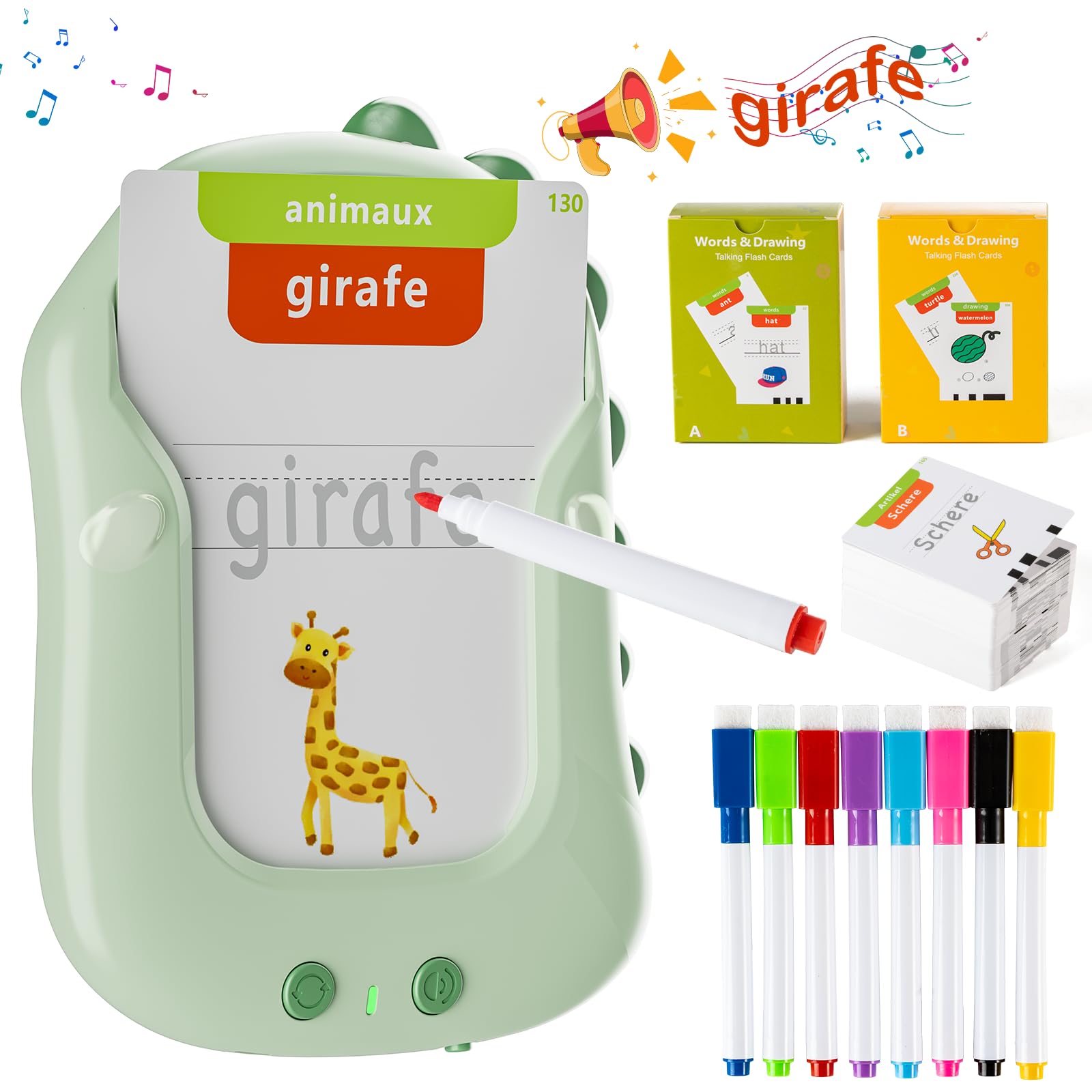 SURPN Carte Flash Apprendimento Per Bambini Piccoli 1 2 3 4 5 6 Anni 112 Fogli 224 Fogli Giocattolo Educativo 0 2