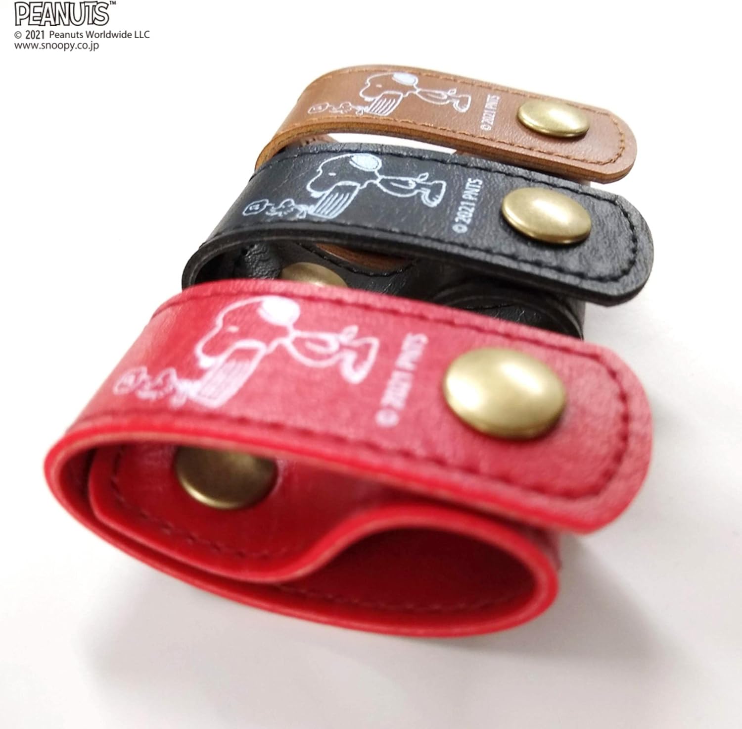 ヴァンガード(VANGUARD) スヌーピー トート ショルダー 肩掛け の 肩紐 肩ズレ 防止 滑り止め バッグとまーるくん ストッパー SNOOPY ブラウン