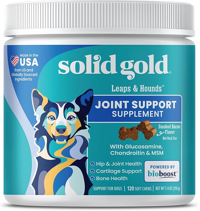Solid Gold Glucosamine for Dogs Hip and Joint Supplement