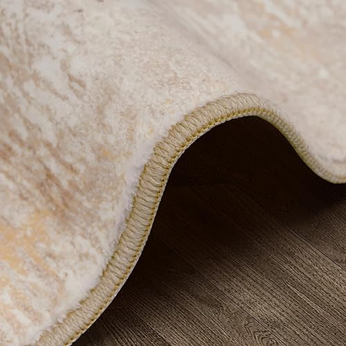 Vista 111 de Alfombra de área para sala de estar: 5 x 7 de interior, suave, esponjosa, alfombra abstracta para dormitorio, cocina, comedor, suelo, alfombra