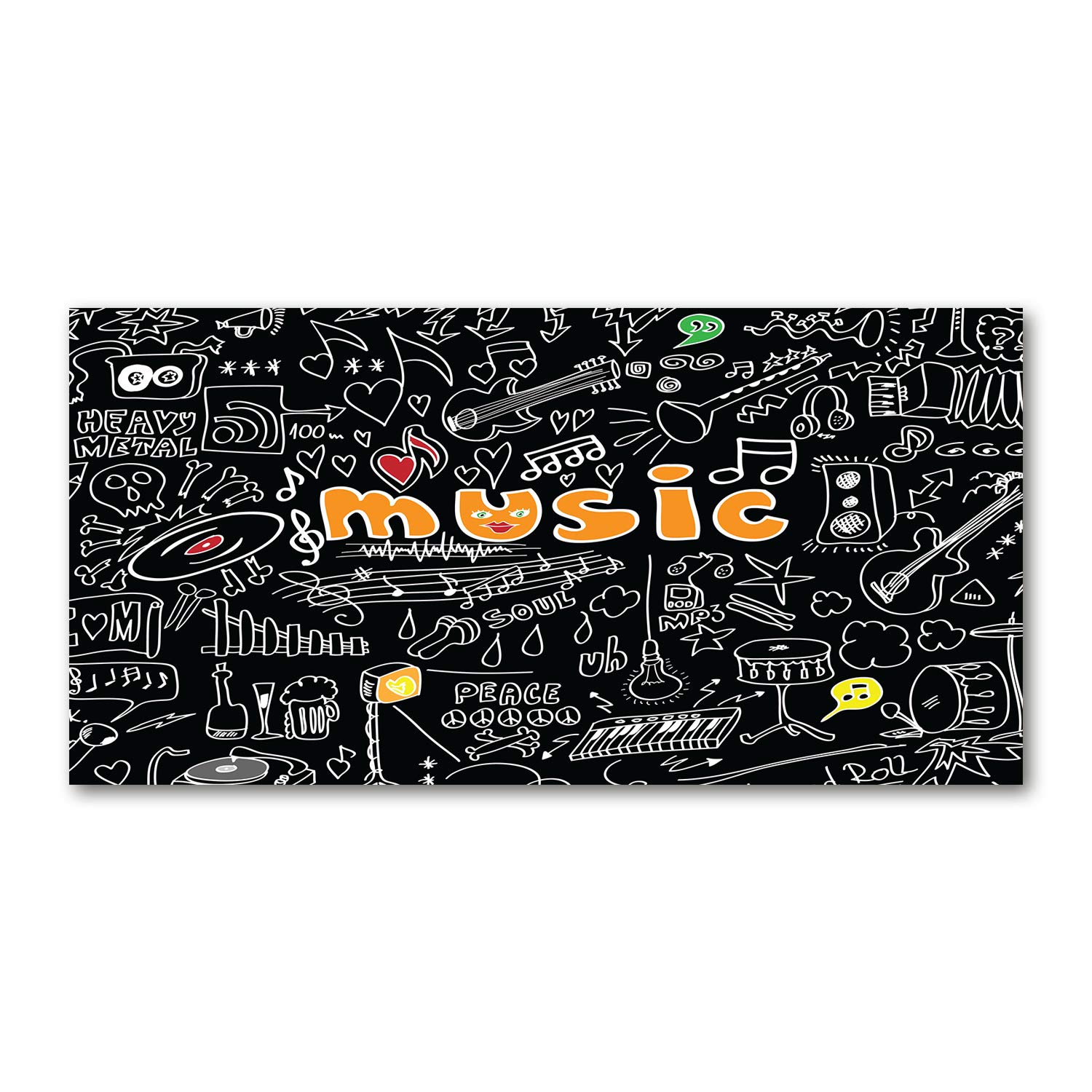 Tableau plexiglas musique 120x60 cm Tulup décoration murale moderne