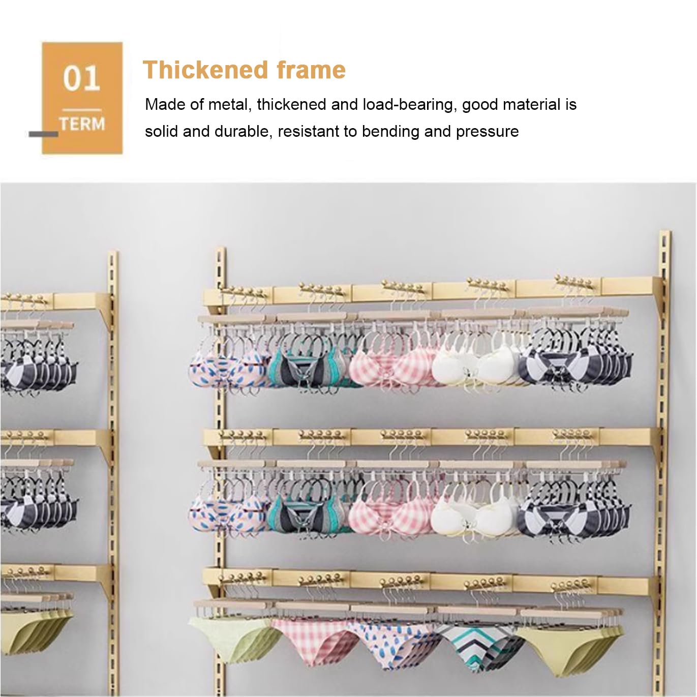 Ondergoed Display Rack, Wandgemonteerde BH-hanger, Lingerie Exhibition